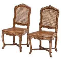 Pair of 18th Century Painted Louis XV Seating Chairs