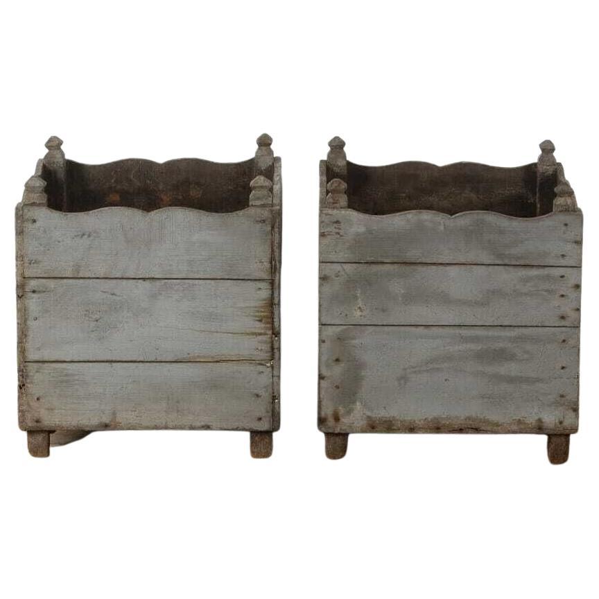 Pair of 18th Century Planters For Sale
