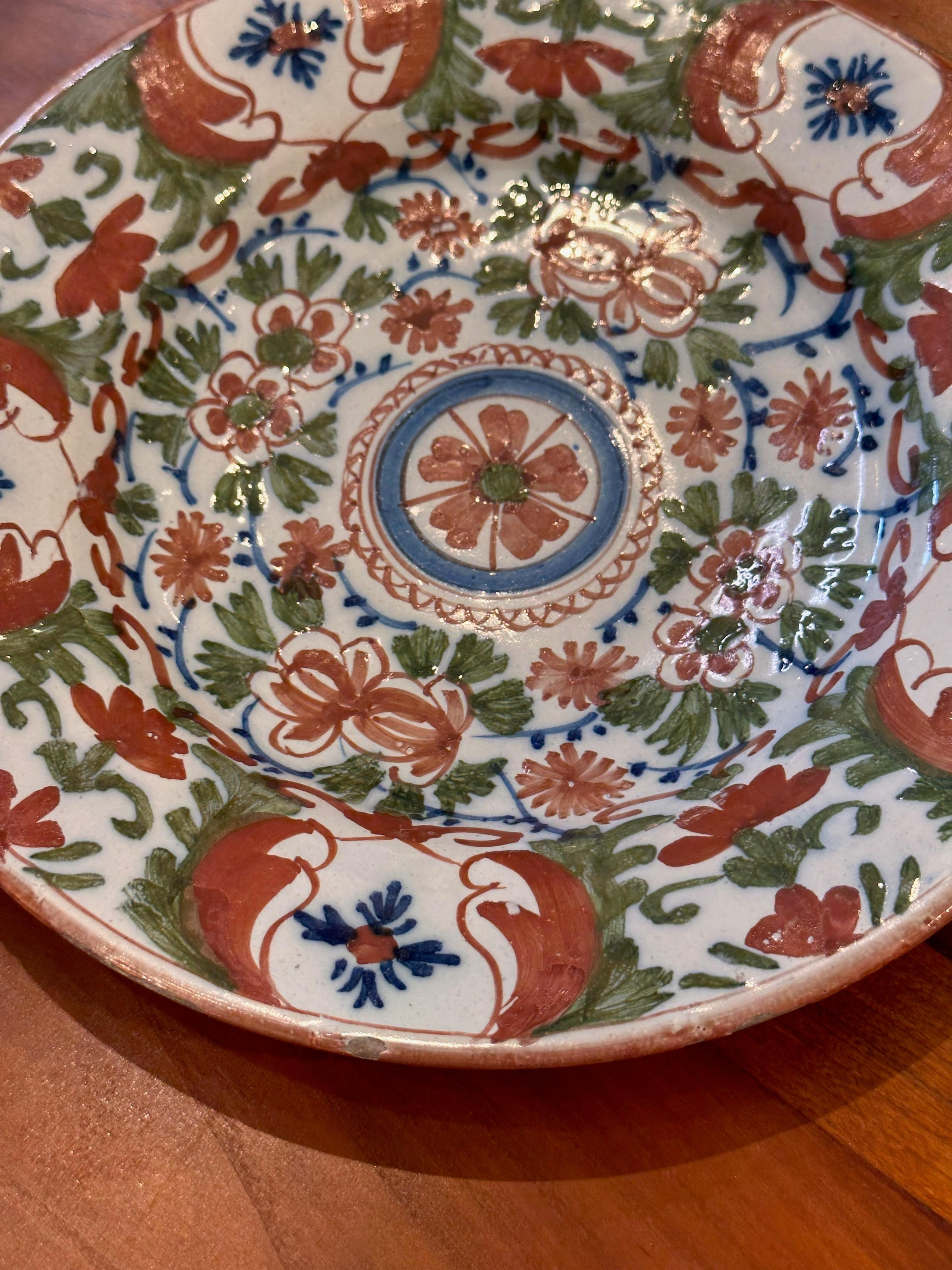 A beautiful air of polychrome plates