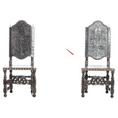 Antique Pair of 18th Century Portuguese Chairs in Kingwood