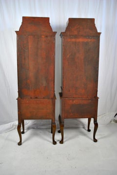 Pair of 18th Century Queen Anne English Cabinets, 1712