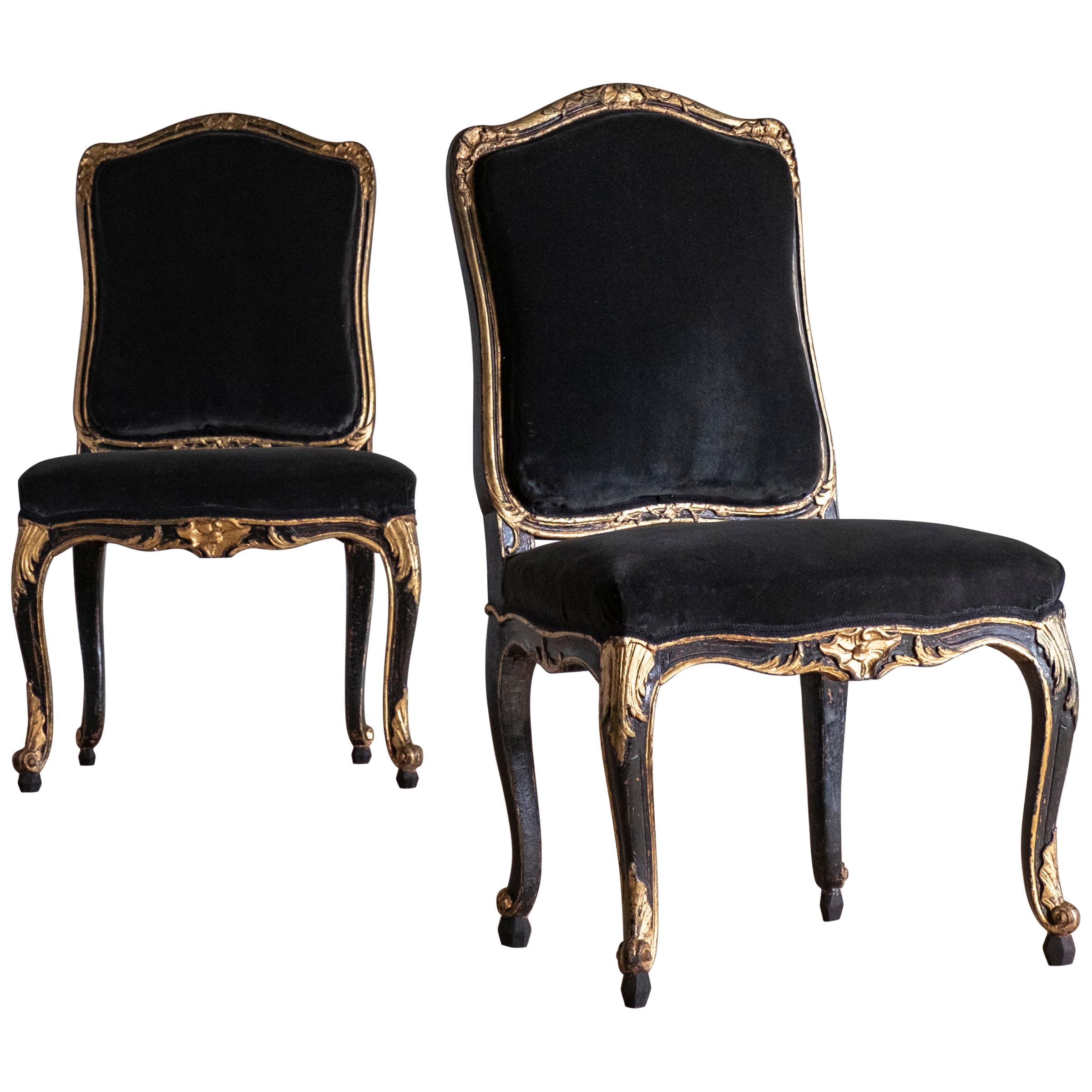 Pair of 18th Century Rococo Chairs