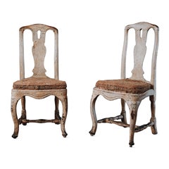 Pair of 18th Century Rococo Chairs.