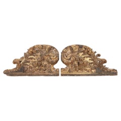 Pair of 18th Century Rococo Giltwood Architectural Elements