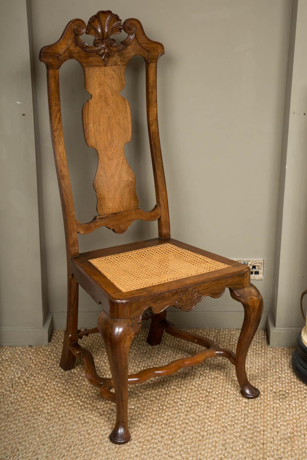 Pair of 18th Century Rosewood Portuguese Chairs 1