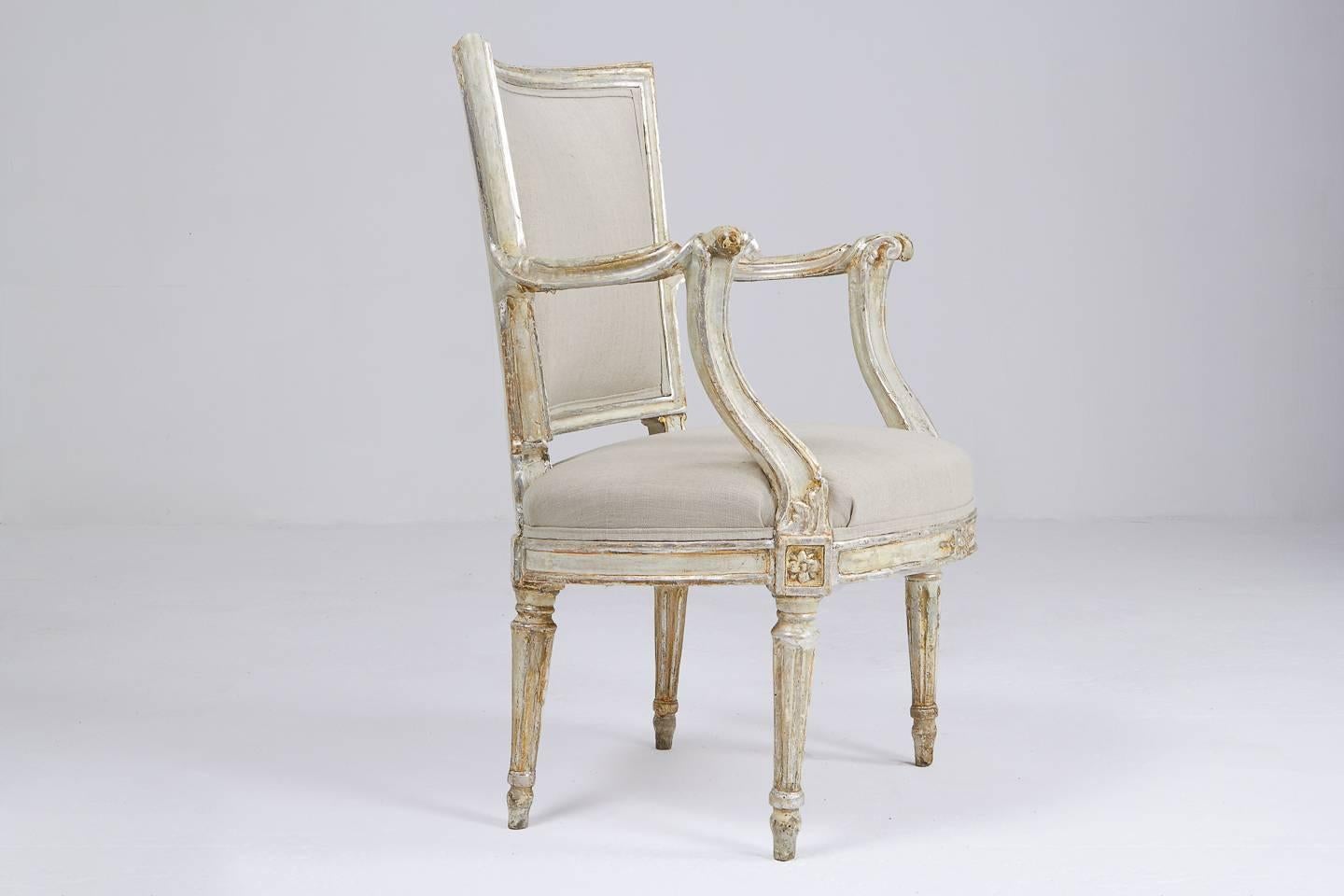 18th Century and Earlier Pair of 18th Century Silver Gilt Chairs