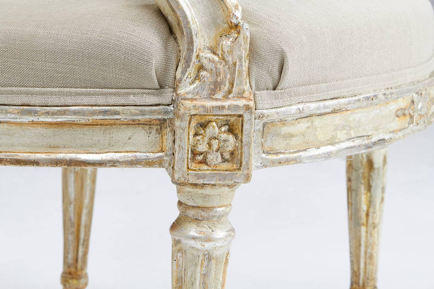 Pair of 18th Century Silver Gilt Chairs 1