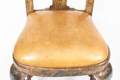 Pair of 18th Century Silver Leaf and Painted Venetian Side Chairs