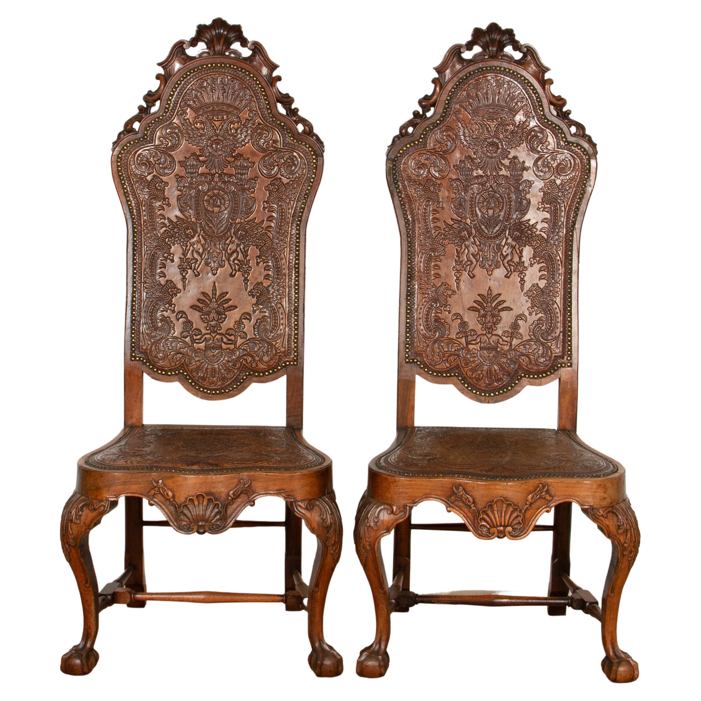 Pair of 18th Century Spanish Side Chairs
