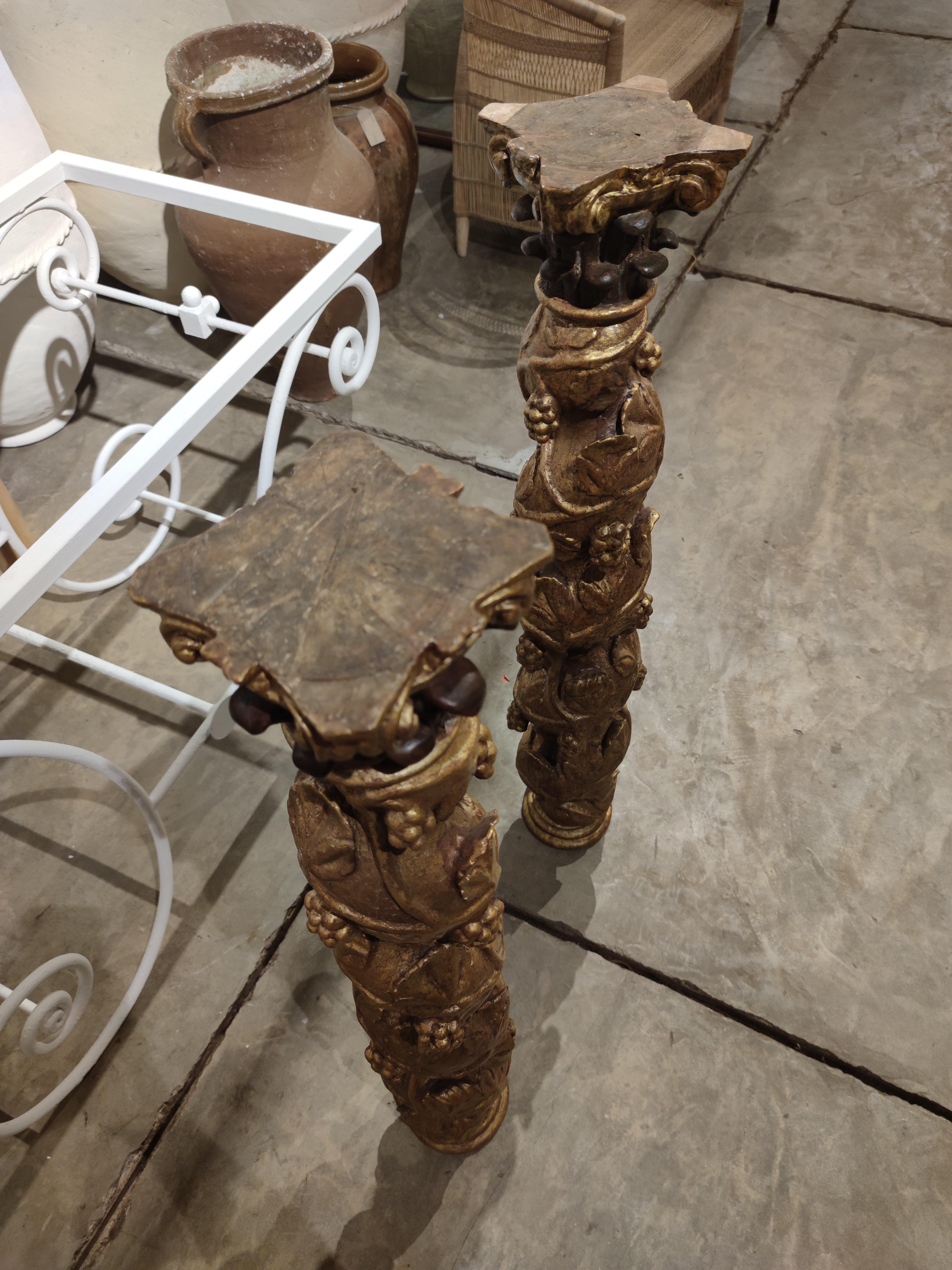 Pair of 18th Century Spanish Solomonic Columns w/ Corinthian Capitals For Sale 5