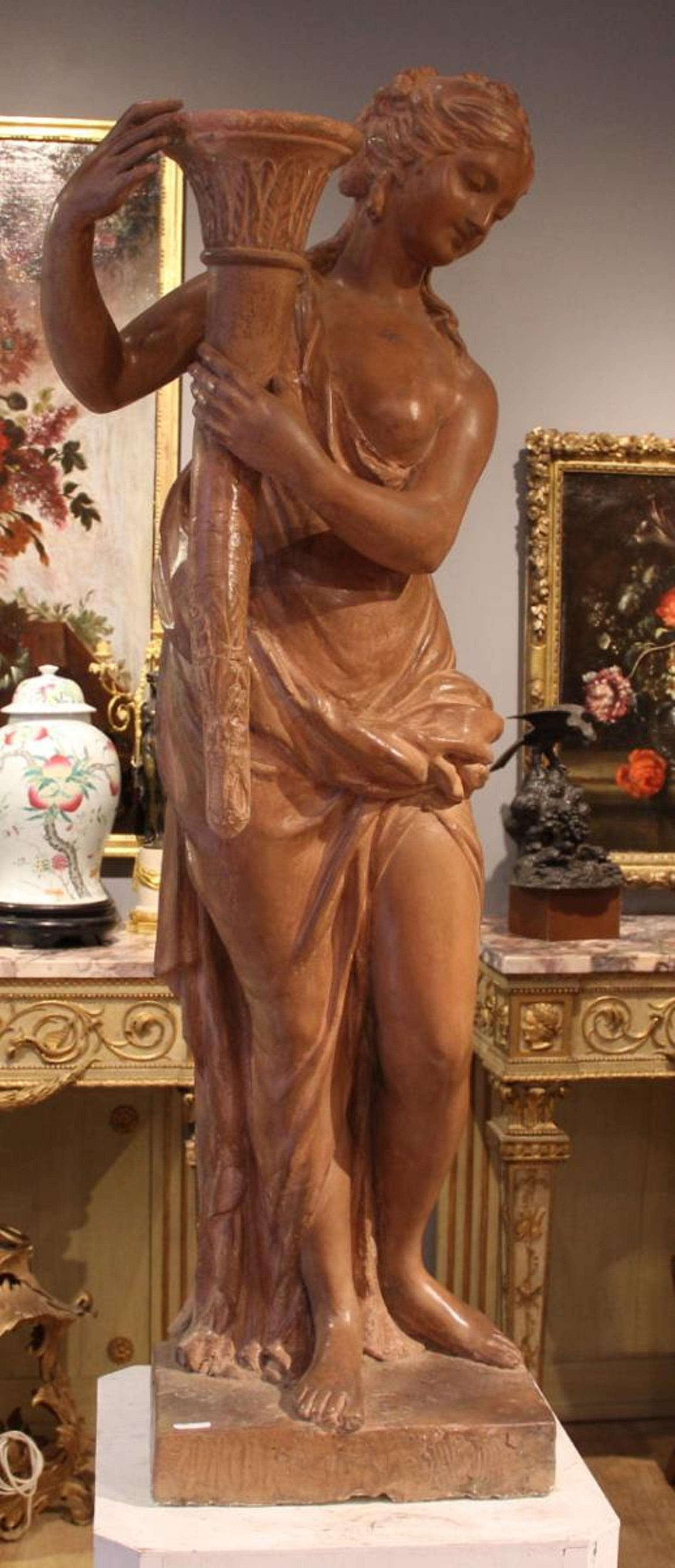 Louis XVI Paire de statues du 18e siècle en vente