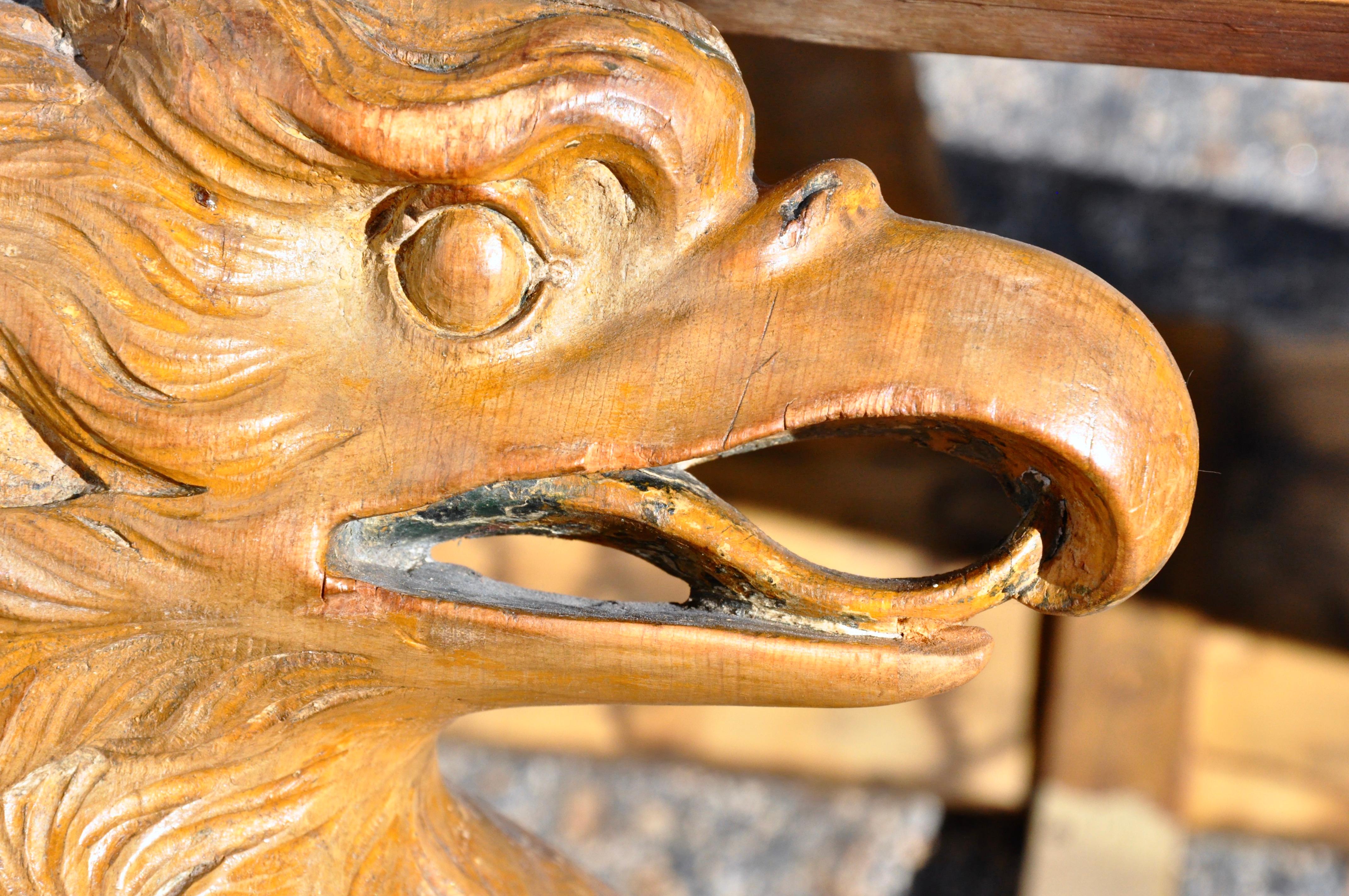 Pair of 18th Century Stripped Pine Eagle Console Tables, Manner of William Kent 8