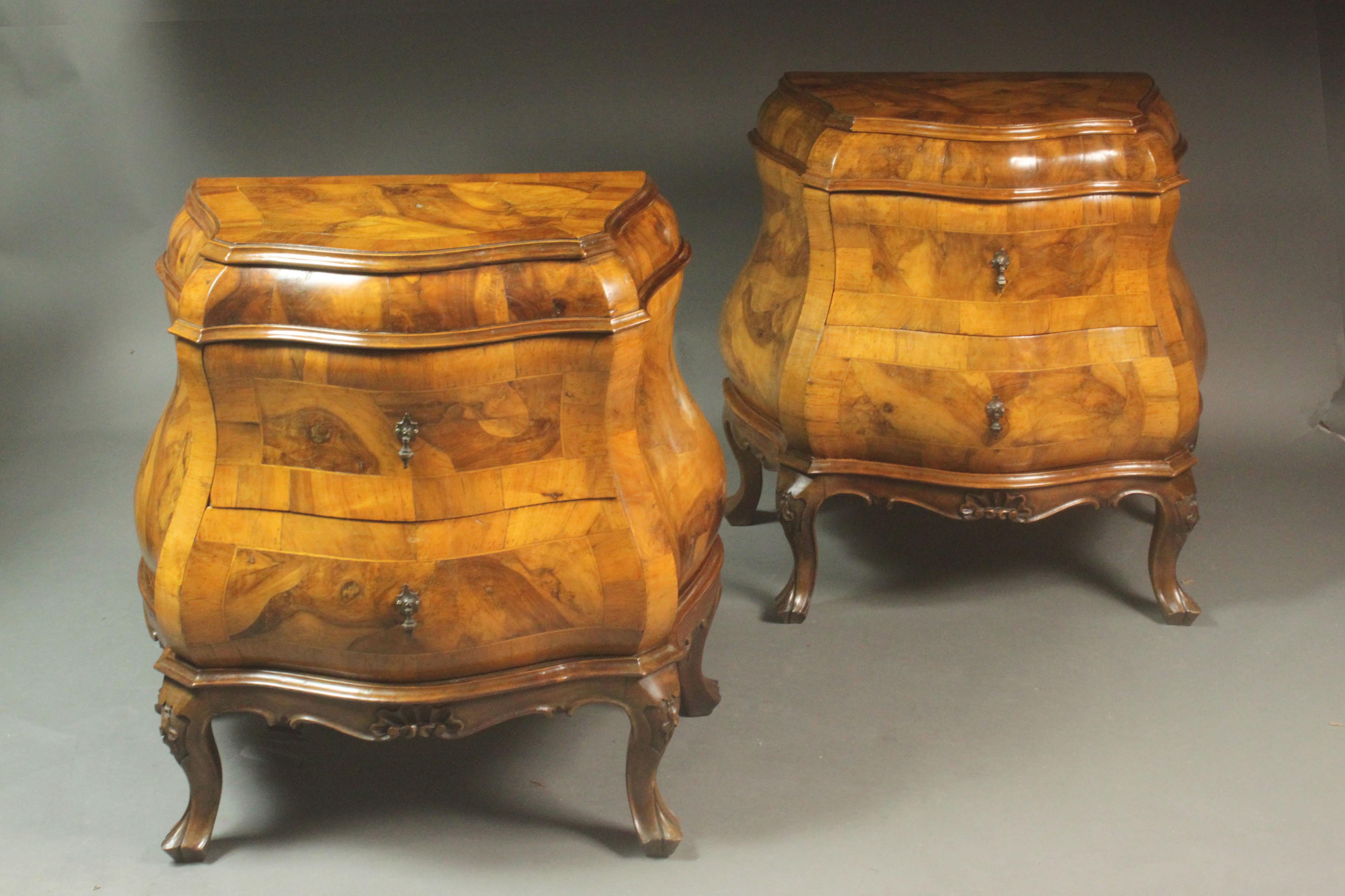 Maltese Pair of 18th Century Style Bedside Cupboards For Sale