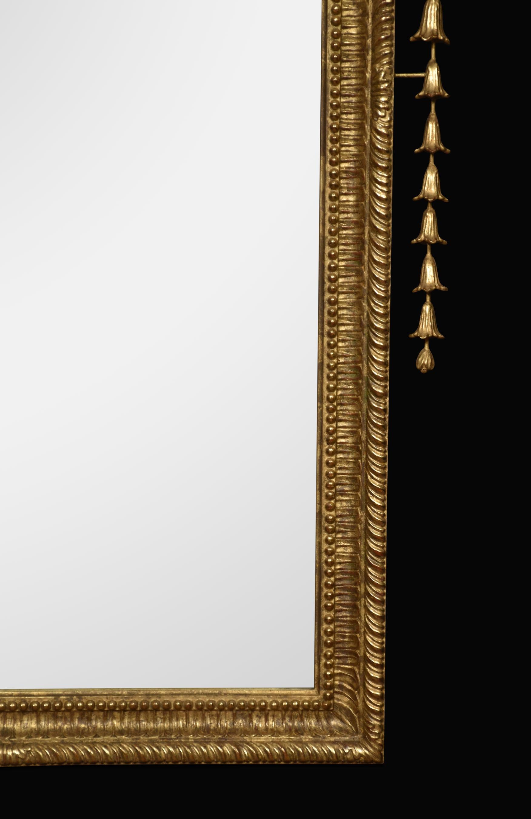 British Pair of 18th Century-Style Giltwood Wall Mirrors