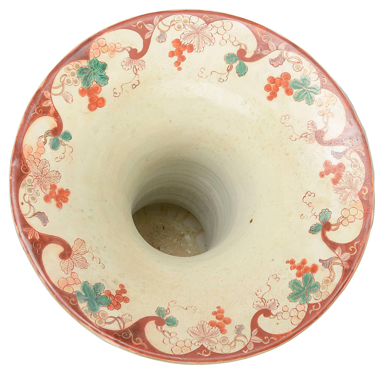 Porcelain Pair of 18th Century Style Japanese Imari Vases