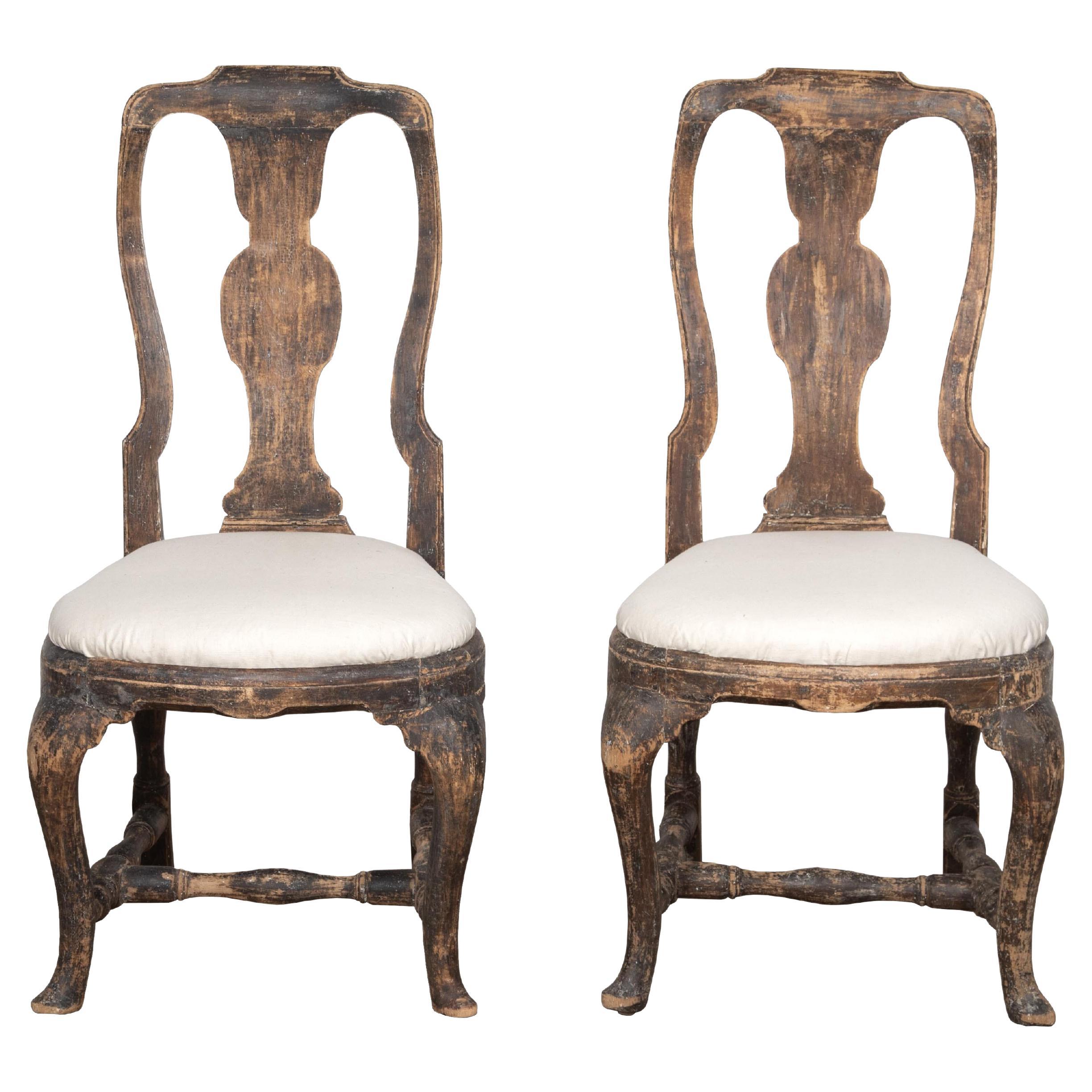 Pair of 18th Century Swedish Chairs