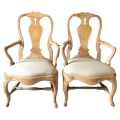 Antique Pair of 18th Century Swedish Chairs