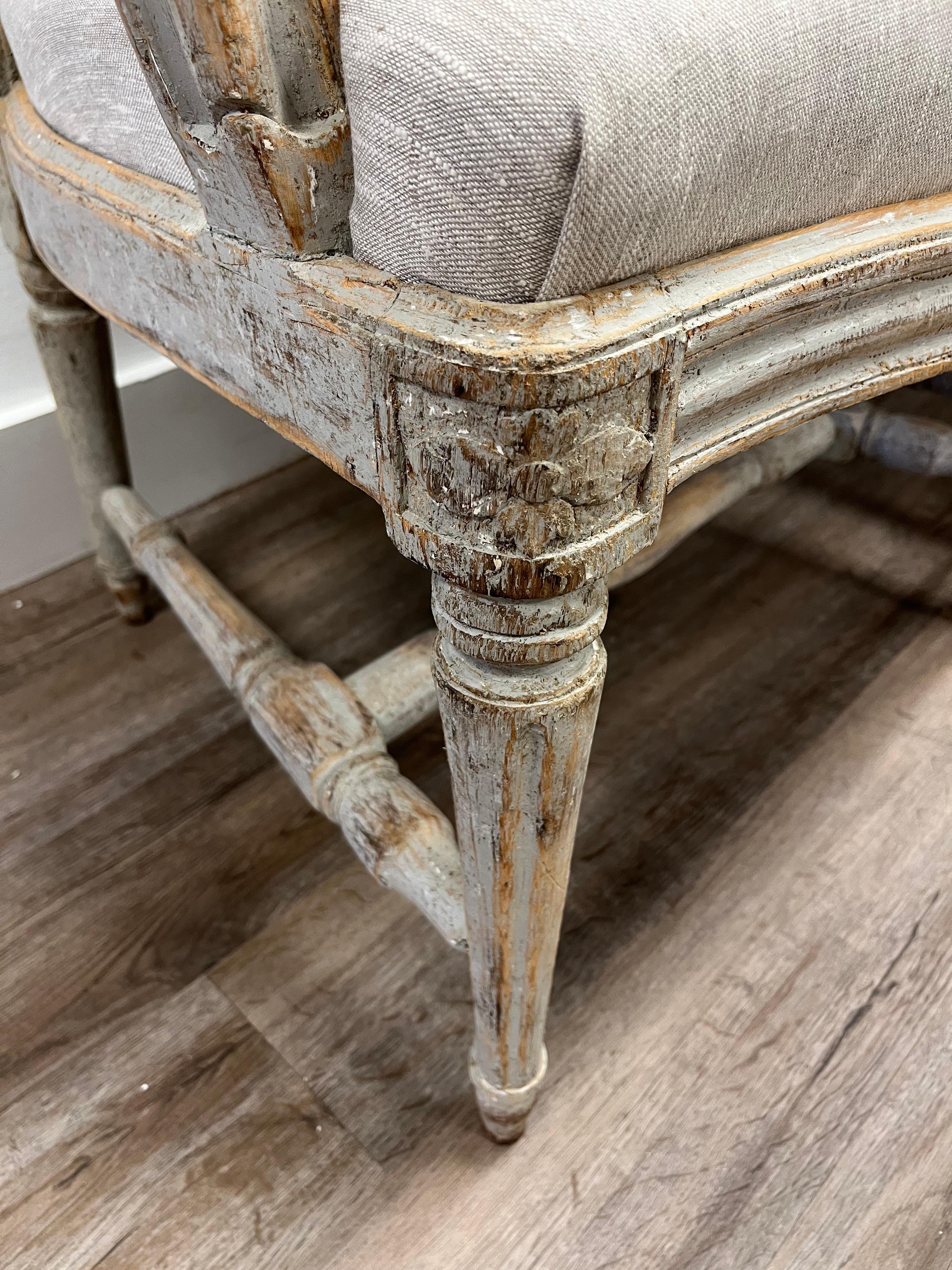Paire de fauteuils gustaviens suédois du XVIIIe siècle par Erik Öhrmark Bon état - En vente à Huntington, NY
