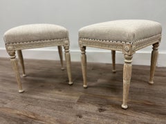Swedish Gustavian Footstools, circa 1790