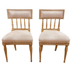 Antique Pair of 18th Century Swedish Gustavian Period Chairs