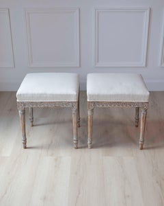 Pair of 18th Century Swedish Gustavian Stools