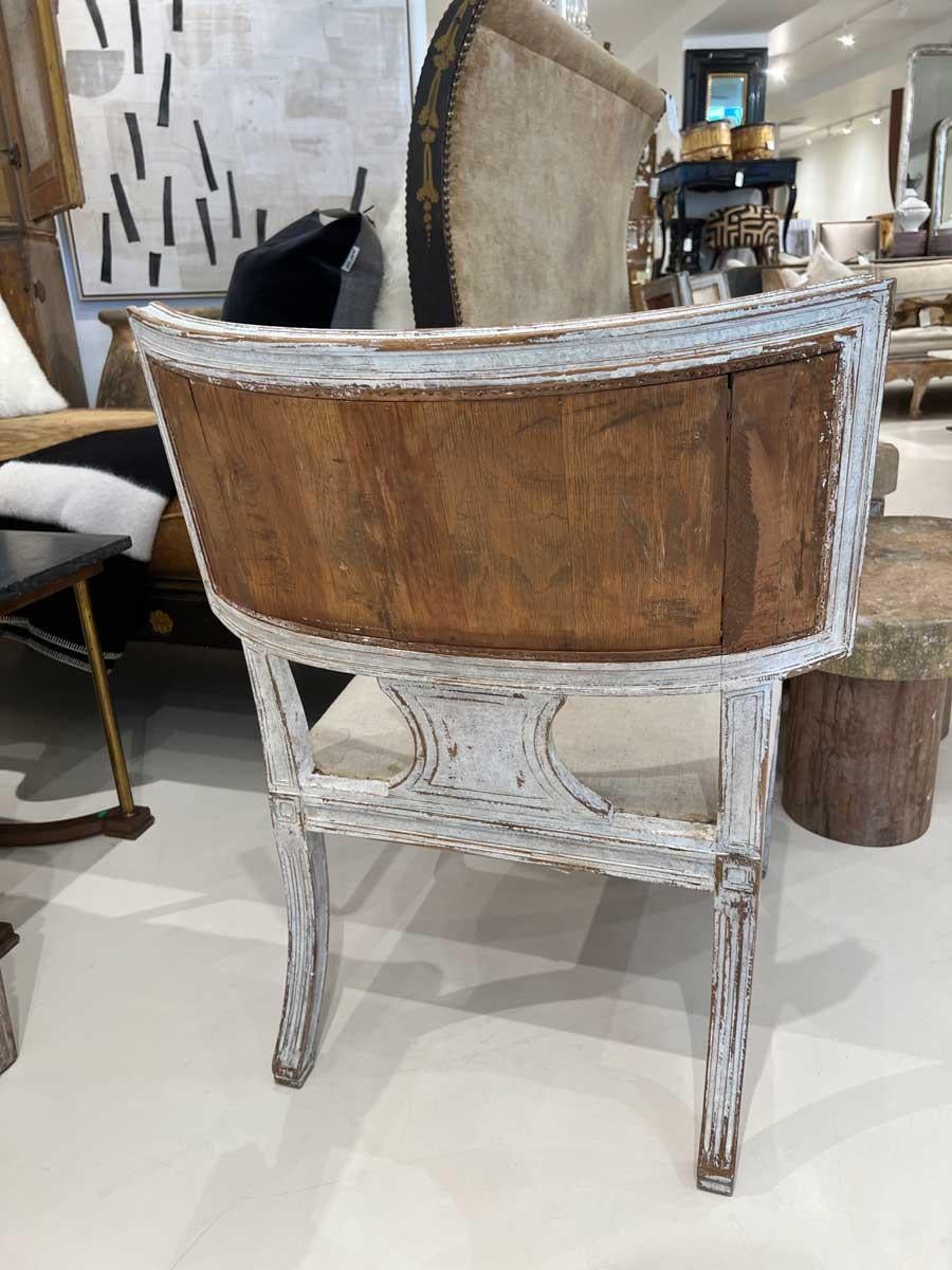 Gustavien Paire de chaises suédoises Klismos du 18ème siècle en vente
