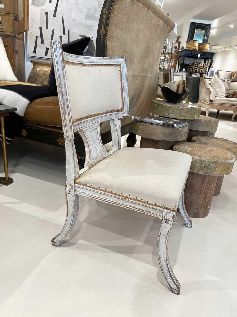 Suédois Paire de chaises suédoises Klismos du 18ème siècle en vente
