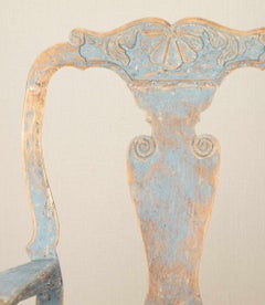 Pair of 18th Century Swedish Rococo Armchairs