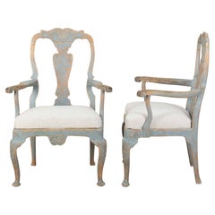 Pair of 18th Century Swedish Rococo Armchairs