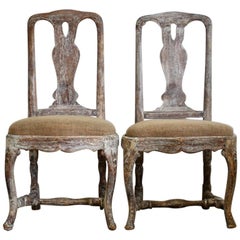 Pair of 18th Century Swedish Rococo Chairs