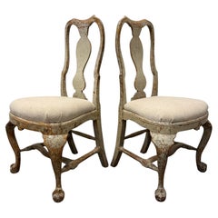 Pair Of 18th Century Swedish Rococo Chairs