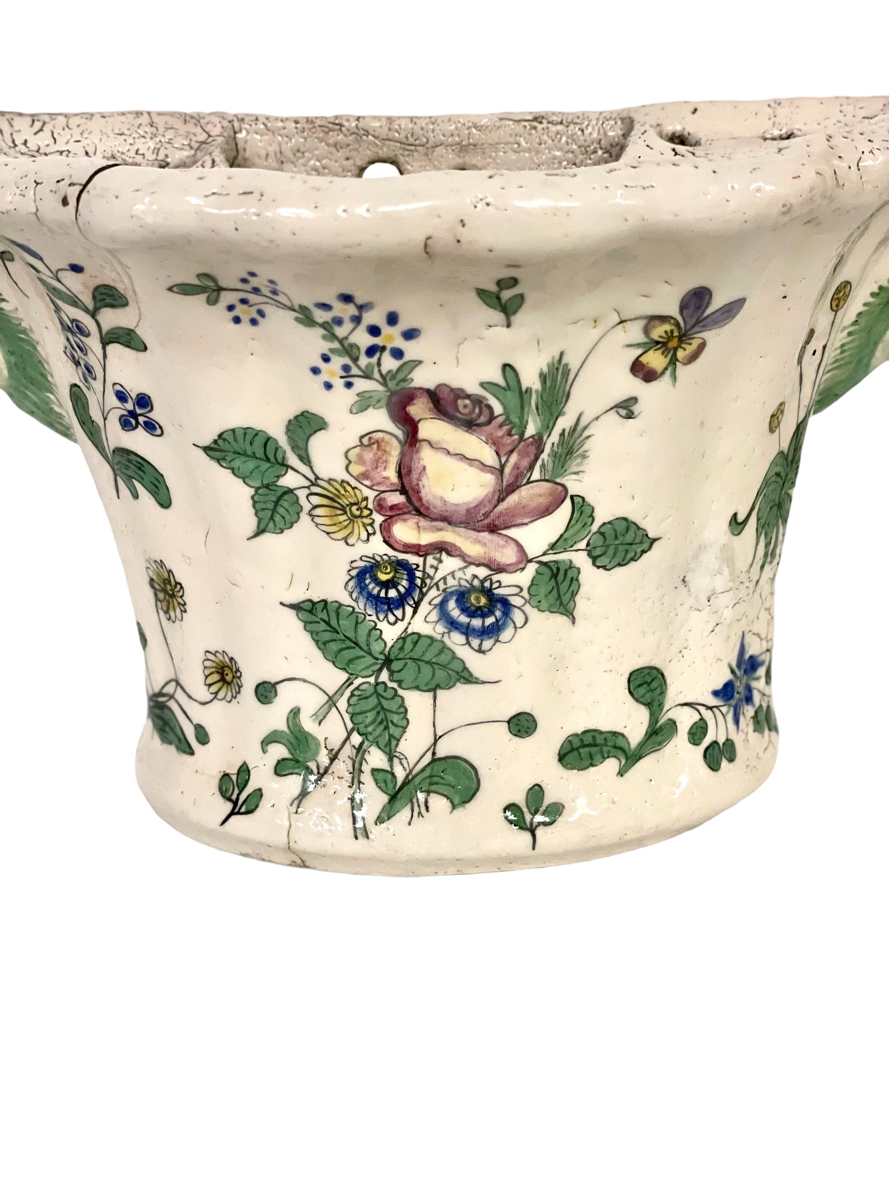 Paar Terrakotta-Vasen aus dem 18. Jahrhundert (Bouquetières) im Angebot 10