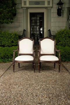 Pair of 18th Century Tuscan Walnut Side Chairs