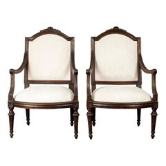 Pair of 18th Century Tuscan Walnut Side Chairs