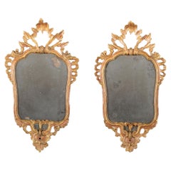 Pair of 18th Century Venetian Giltwood Girandoles