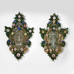 Pair of 18th Century Venetian Murano Glass Mirrors