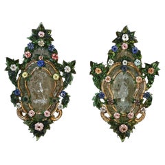 Pair of 18th Century Venetian Murano Glass Mirrors