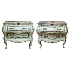 Pair of 18th Century Venetian Painted Commodes