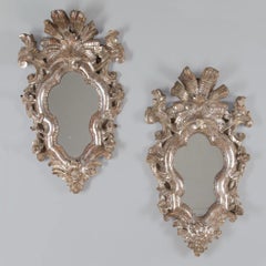 Pair of 18th Century Venetian Silver Gilt Mirrors