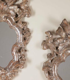 Pair of 18th Century Venetian Silver Gilt Mirrors