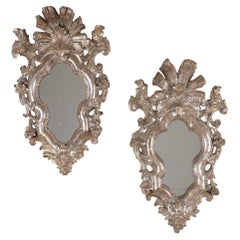 Pair of 18th Century Venetian Silver Gilt Mirrors