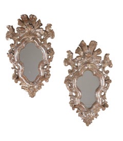 Pair of 18th Century Venetian Silver Gilt Mirrors