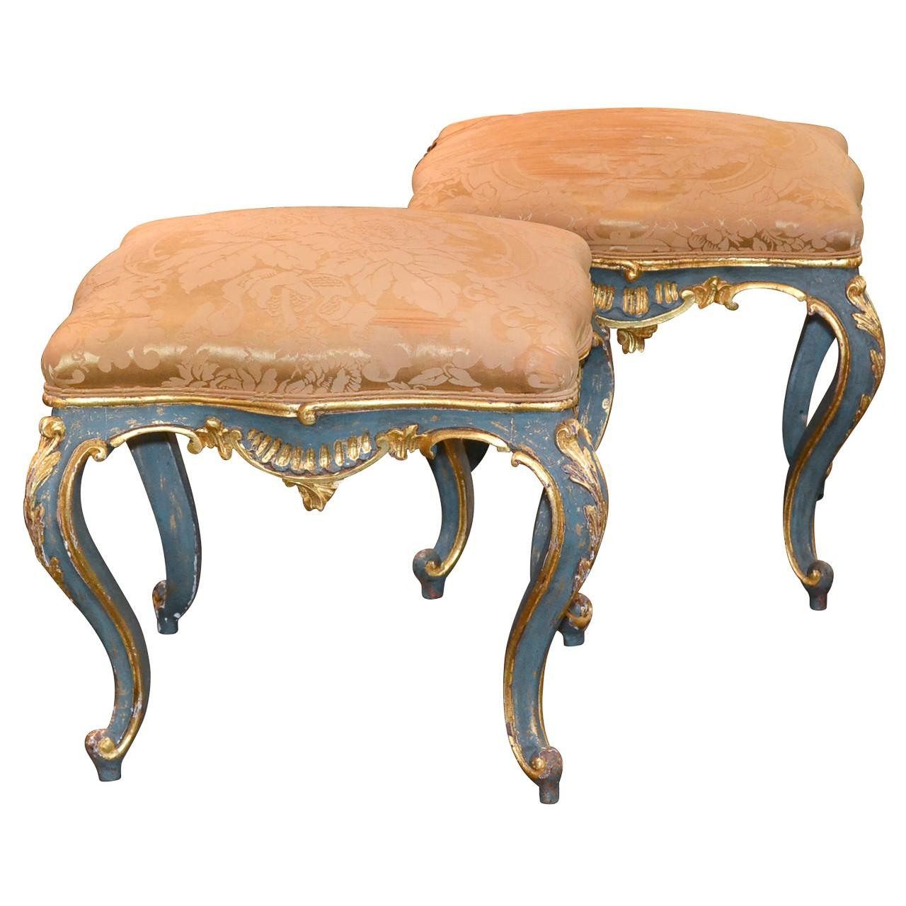 Pair of 18th Century Venetian Stools