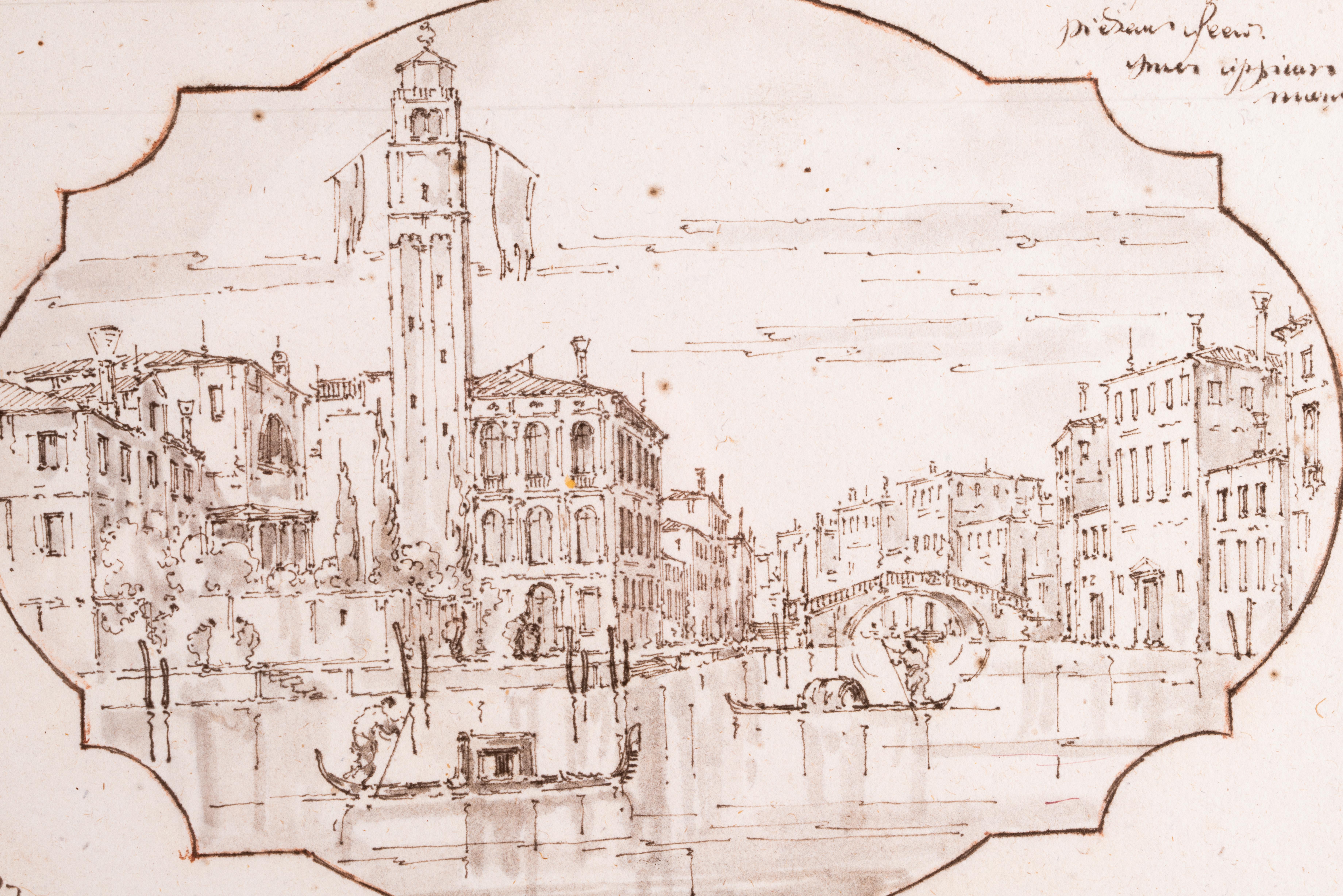 Paar venezianische Ansichten des Großen Kanals aus dem 18. Jahrhundert im Zustand „Relativ gut“ im Angebot in Kittery Point, ME