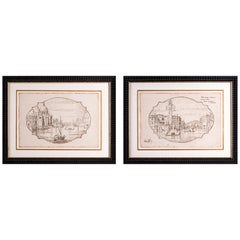 Pair of 18th Century Venetian Views of the Grand Canal