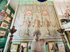 Pair of 18th Century Very Large Oil on Canvas Panels framed Wall mount Art LA CA