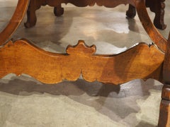 Pair of 18th Century Walnut Demi-Lune Consoles or Dining Table, Piedmont, Italy