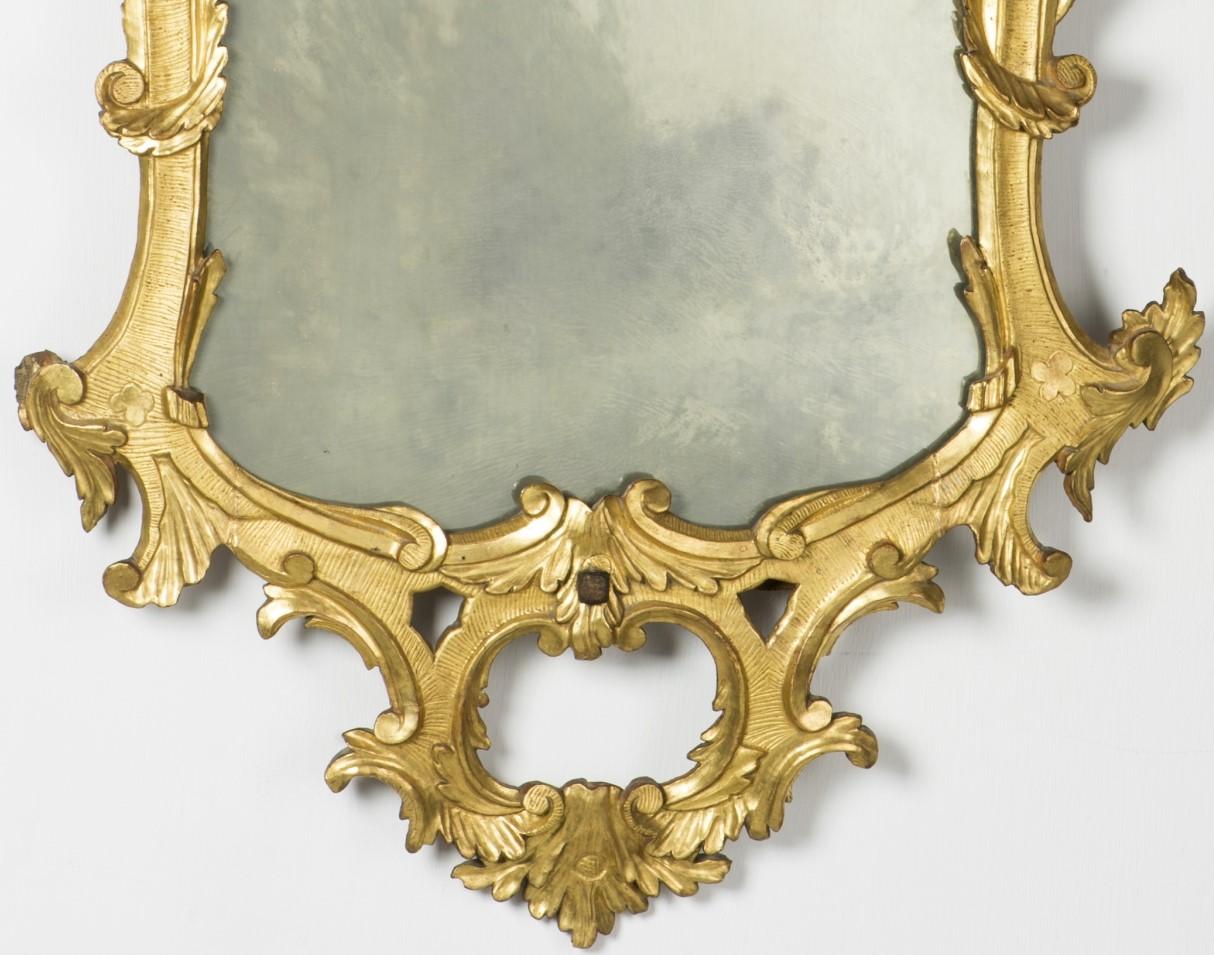 Pair of 18th Century Walnut Louis XV Venetian Mirrors 2