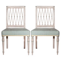 Pair of 18th Century White Painted Chairs