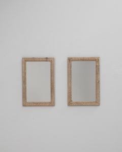 Pair Of 1900s French Oak Wall Mirrors
